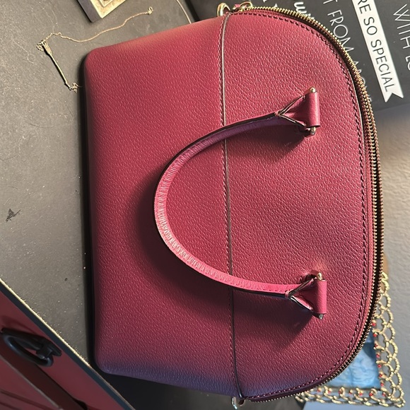 KATE SPADE PLUM COLOR PURSE USED great condition 100% cow leather - Picture 5 of 14